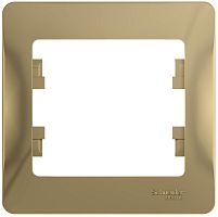 Рамка горизонтальная Systeme Electric Glossa 1-м. титан картинка